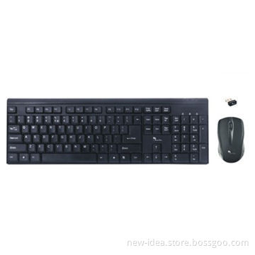 Wireless Keyboard/Mouse Combo, 2,410 to 2,470MHz Working Rate Range and 1.8 to 3.4V Working Range